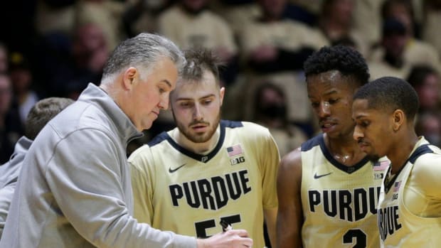 Coach Painter and players vs Maryland
